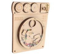 Garneck Washing Machine Busy Board Montessori with Sequin Design DIY Accessories Educational Sensory Play for Years Early Learning Activity