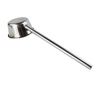 Garneck Water Ladle Lengthened Kitchen Tool Large Ladle Stainless Steel Silver Smooth Surface Labor-Saving Design for Gardens and Canteens