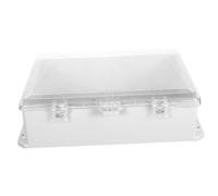 Garneck Weatherproof Electrical Enclosure Box Clear Plastic Cover Outdoor Distribution Case for Low Voltage Switches and Air Circuit Breakers Safe Power Distribution