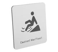 Garneck Wet Floor Caution Plate for Slippery Surface Safety Friendly Warning Sign with Cute Design Suitable for Bathroom Mall School and Commercial Use to Prevent Slip and Fall Accidents