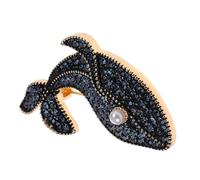 Garneck Whale Brooch Pin for Women Decorative Blue Rhinestone Brooch for Clothing for Weddings Mother Day Birthdays and Anniversaries Stylish Accessories for Sweaters and Dresses