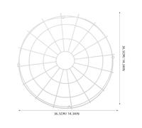 Garneck White Iron Emergency Exit Sign Light Cover with Welded Mesh Edge Design for Comprehensive Safety Protection, Ceiling Light Protective Cover for School, Office, Or Gym