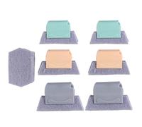 Garneck Window Track Cleaning Tools, Clean Brush 12pcs, PP and Scouring Pad, for Cleaning Window Blind and Window Gap