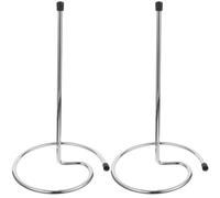 Garneck Wine Decanter Drying Rack Silver 2pcs Stainless Steel, for Bars