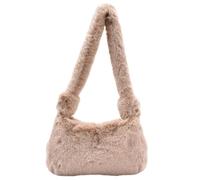 Garneck Women Plush Shoulder Bag Fashionable Handbag for Daily Use