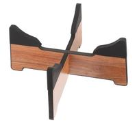 Garneck Wood and Silicone Tongue Drum Bracket for Displaying and Storing Hand Pan Drum with Stable Desktop Stand Suitable for Musical Instrument Playing and Performance
