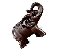 Garneck Wood Handcraft Handmade Wooden Statue Porch Decorative Elephant Model Elephant Ornaments Wood Craft Decorative Wooden Animal Wooden Craft Home Decor Wooden Elephant Sculpture Ebony