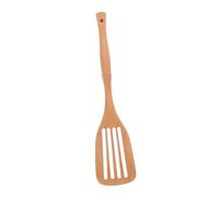 Garneck Wooden Cooking Spatula Nonstick Wood Turner Heat Resistant Kitchen Utensil for Wok Pan Stir Fry Solid Wood Handle Kitchen Accessories
