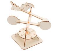 Garneck Wooden DIY Windmill Science Kit for Engaging Hands Crafting Experience Safe Fun Physics Experiment for Boys and Encouraging Creativity Imagination