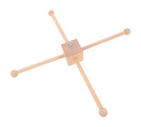 Garneck Wooden Mobile Frame Kit DIY Mobile Hanger for Nursery Crib Accessories Hanging Frame Neutral Wood Wind Chime Support for Home Decor