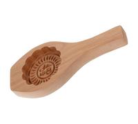 Garneck Wooden Moon Cake Mould Food-Grade Carved Baking Tool for DIY Pastry Making Home Kitchen Supplies Mooncake Mold for Handmade Traditional Festival Desserts
