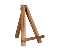 Garneck Wooden Phone Holding Stand Painting Display Tripod for Desk Use Foldable Desktop Phone Rack Suitable for Smartphones for Home and Office