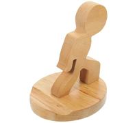 Garneck Wooden Phone Stand for Desk with Solid Structure and Lightweight Design Unique Adorable Shape Wood Phone Holder for Office Use