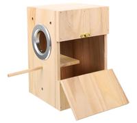 Garneck Wooden Small Bird Breeding Box for Home Use Bird Nest Box and Hatchery Case Suitable for Garden Nesting