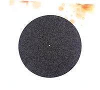 Garneck Wool Turntable Mat Vibration Static Record Player Pad for Optimal Sound Playback Compatible with All Standard Platters White Color Workmanship