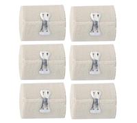 Garneck Wrap 6 Rolls 5cm X 4.5m Compression Support with Spandex Cotton for Sports Training First Aid Wound Care at Home and Outdoor