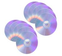 Garneck Writable DVD Blank Discs 10pcs High Storage Capacity Plastic Media for Home Entertainment and Professional Data Duplication