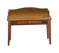 Garneck Writing Desk Model Vintage Dollhouse Classroom Furniture for Craft for Dollhouse Decoration and Play