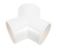 Garneck Y Duct Splitter PVC 3 Way 3 Hole White Y Shaped Duct Connector for Ventilation Systems, Residential Use, Professionals and DIY Enthusiasts