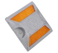 Garneck Yellow Reflective Road Markers for Driveways and Sidewalks Raised Road Sign Reflectors for Neighborhood Safety High Visibility Courtyard and Emergency Traffic Control