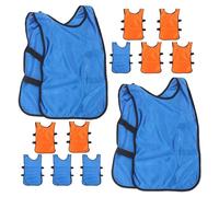 Garneck Youth Soccer Training Vests with Quick-dry Fabric and Increased Visibility 12pcs Breathable Polyester Practice Jerseys for Outdoor Team Practices and Scrimmage Sessions