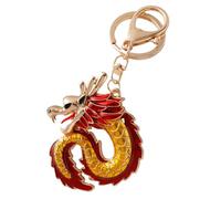 Garneck Zodiac Dragon Keychain Hanging Pendant Metal Bag Charm for Chinese Year Keyring with Auspicious Design Elegant Cartoon Style Accessory for Purse Backpack