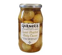 Garner's Sweet Pickled Baby Onions, In a Tangy Sweet Malt Vinegar, Vegan, Bulk Pack, 454 g (Pack of 6)