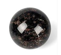 Garnet Ornaments Stone Polished and Artworks Crafts,Black,60~70mm 400~530g