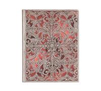 Garnet (Silver Filigree Collection) Ultra Lined Softcover Flexi Journal: Flexi softcover, 100 gsm, ribbon marker, memento pouch, elastic closure
