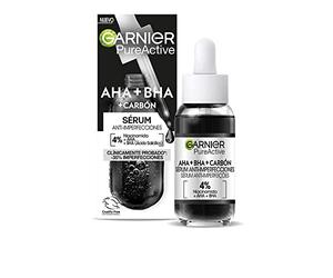 GARNIER 860-97923 Pure Active Aha + Bha + Carbon Serum Anti-imperfecciones 30 ml for adults, built for hydration, nourishment and skin care, 30 ml