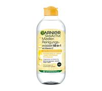 Garnier All-in-1 micellar cleansing water with vitamin C for a radiant complexion, make-up remover and facial cleansing for tired skin, Skin Active, 1 x 370 ml