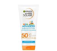Garnier Amber Solar Latte Solar Protection for Children Advanced Sensitive Kids, Water, Salt and Chlorine Resistant, Hypoallergenic, with Very High Protection, 200 ml