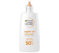 Garnier Ambre Solaire Daily UV Fluid, SPF50+, Corrects & Prevents Dark Spots, Boosts Glow, Invisible Finish, Super UV Vitamin C, 40ml