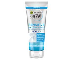 Garnier Ambre Solaire Hydrating Soothing Sensitive Advanced After Sun, Enriched with Cold Cream For Use On Face and Body 200 ml