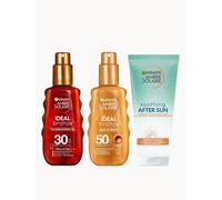 Garnier Ambre Solaire Ideal Bronze Tanning SPF30-50 Bundle