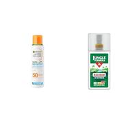 Garnier Ambre Solaire Kids & Baby Sensitive Advanced Sunscreen Spray SPF 50+ 150ml and Jungle Formula Maximum Strength Insect Repellent Pump Spray 90ml with 50% DEET