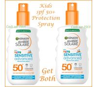 Garnier Ambre Solaire Kids Sensitive Advanced Sun Spray Very High SPF 50+ 2x150m