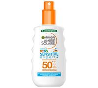 Garnier Ambre Solaire Kids Sensitive Expert+ Sun Cream SPF 50+ for Children, Waterproof and Resistant to Sand, 1 x 200 ml