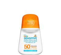 Garnier Ambre Solaire Kids Sensitive Advanced Coloured Roll-On SPF 50+, Triple Resistance to Water, Sweat & Sand, Hypoallergenic, Vegan Formula, Fun & Easy Application - 50ml