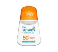 Garnier Ambre Solaire Kids Sensitive Advanced Coloured Roll-On SPF 50+, Triple Resistance to Water, Sweat & Sand, Hypoallergenic, Vegan Formula, Fun & Easy Application - 50ml