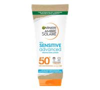 Garnier Ambre Solaire Sun Cream Face SPF 50+ Sensitive Advanced Sunscreen Body, High Protect, Water Resistant, Non-Greasy, Hypoallergenic, Fragrance-Free, UVA UVB Protect with Ceramide, 175ml
