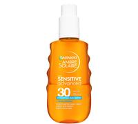 Garnier Ambre Solaire Sensitive Advanced Hydrating Sun Water SPF30, Triple Resistant To Water, Sweat & Sand, With Hyaluronic Acid & Vitamin E, Lightweight Invisible Finish, For Face, Body & Hair