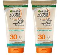 Garnier Ambre Solaire SPF 30 Water Resistant High Protection Sun Cream Lotion, High Sun Protection Factor 30, Non Sticky Sunscreen, UVA & UVB Protection, Approved by Cruelty Free International, 175ml