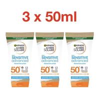 Garnier Ambre Solaire Sensitive Advanced Sun Cream Travel Mini SPF50+ 50ml