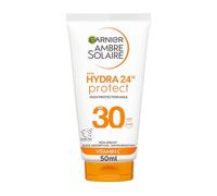 Garnier Ambre Solaire SPF 30 Hydra 24 Hour Protect High Protection UVB & UVA Hydrating Sun Cream Lotion, 50ml