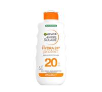 Garnier Ambre Solaire SPF 20 Hydra 24 Hour Protect High Protection UVB & UVA Hydrating Sun Cream Lotion with Vitamin C, Water Resistant, Non-Greasy, Fast Absorbing 175ml