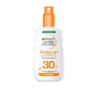 Garnier Ambre Solaire Sun Cream SPF 30 Hydra 24 Hour Protect High Protection UVB & UVA Hydrating Sun Lotion, Enriched with Vitamin E, Water Resistant, Non-Greasy, Fast Absorbing 150ml
