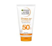 Garnier Ambre Solaire SPF 50+ Hydra 24 Hour Protect High protection UVB & UVA hydrating sun cream lotion, One Colour, Women One Colour
