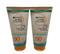 Garnier Ambre Solaire Sun Lotion Sunscreen 175ml SPF 50+ Water Resistant X2