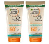 Garnier Ambre Solaire Sun Lotion Sunscreen 175ml SPF 50+ Water Resistant X2